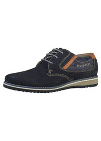 Bugatti, Heren Veterschoen, donkerblauw / bruin