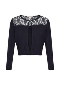 Anna Field, Dames Gebreid vest 'Bolero with Lace on Top', zwart