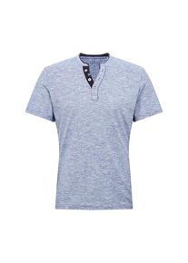 Tom Tailor, Heren Shirt 'basic yd henley T-Shirt 1/2', grijs