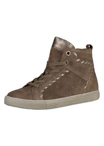 Gabor, Dames Sneakers hoog, lichtbeige / bruin