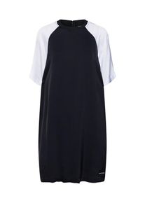 Calvin Klein Jeans, Dames Jurk 'COLOR BLOCK T SHIRT DRESS', zwart / wit