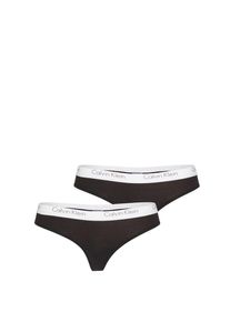 Calvin Klein Underwear, Dames String '2PK THONG', zwart / wit