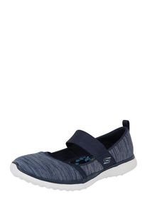 Skechers, Dames Ballerina met riempjes 'Microburst', navy