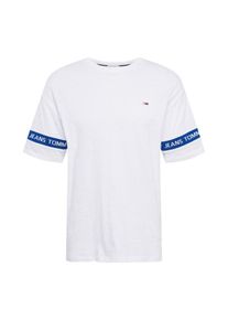 Tommy Jeans, Heren Shirt 'TJM ARM BAND TEE', blauw / wit