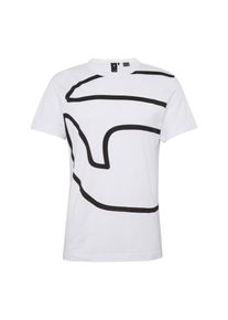 G-Star Raw, Heren Shirt 'Ascop r t s/s', zwart / wit