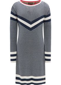 PETROL INDUSTRIES, Meisjes Jurk, donkerblauw / watermeloen rood / wit