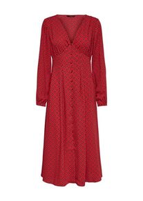 Only, Dames Jurk, rood / zwart / wit
