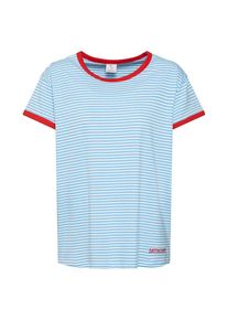 Sublevel, Dames Shirt 'Striped T-Shirt', blauw / rood / wit