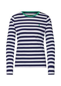 Polo Ralph Lauren, Dames Shirt 'LS T W PP-LONG SLEEVE-KNIT', navy / wit