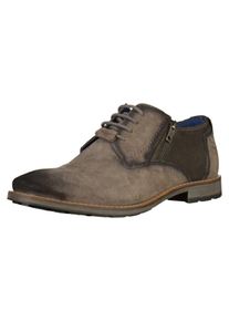 Bugatti, Heren Veterschoen, taupe / zwart