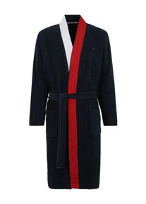 Tommy Hilfiger Underwear, Heren Badjas lang, kobaltblauw / rood / wit
