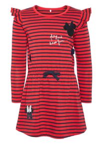 name it, Meisjes Jurk 'NMFMINNIE', nachtblauw / rood / zwart / wit