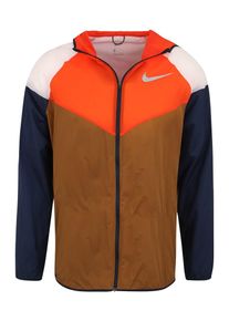 Nike, Heren Sportjas 'M NK WINDRUNNER', bruin / sinaasappel