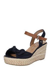 Tom Tailor, Dames Sandalen met riem, beige / navy