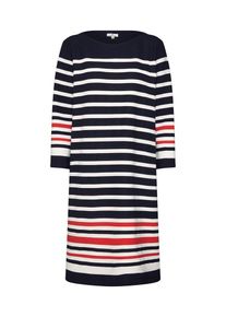 Tom Tailor, Dames Jurk, nachtblauw / rood / wit