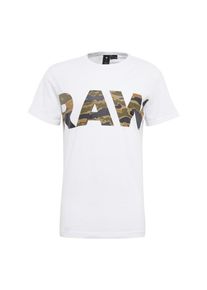 G-Star Raw, Heren Shirt 'Tairi r t s/s', groen / wit