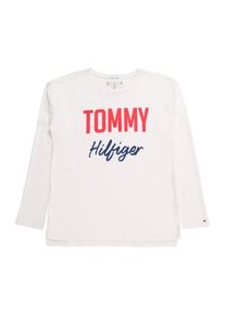 Tommy Hilfiger, Meisjes Shirt 'ESSENTIAL 2 COLOR PRINT L/S TEE', wit