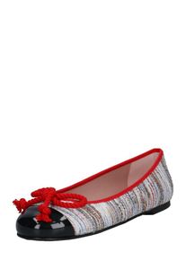 Pretty Ballerinas, Dames Ballerina '9001', beige / rood / zwart