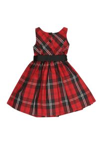 Polo Ralph Lauren, Meisjes Jurk 'PLAID', rood / zwart / wit