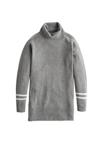 Hollister, Dames Gebreide jurk 'SWEATER DRESS', grijs / wit