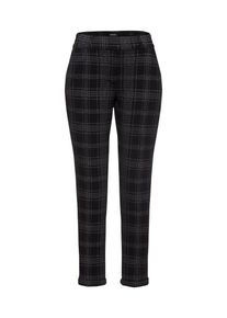 Opus, Dames Pantalon 'Madeni check', zwart
