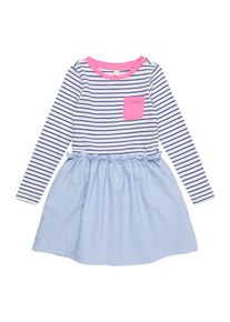 Esprit, Meisjes Jurk 'KLEID', navy / lichtblauw / wit