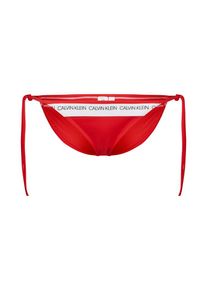 Calvin Klein Swimwear, Dames Bikinibroek 'STRING SIDE TIE', lichtrood / wit