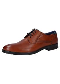 Bugatti, Heren Veterschoen 'Leolo', donkerblauw / cognac