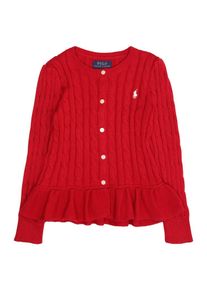 Polo Ralph Lauren, Meisjes Sweatvest 'PEPLUM CARDI-TOPS-SWEATER', rood