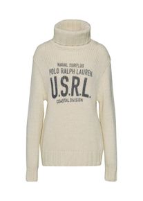 Polo Ralph Lauren, Dames Trui 'GRAPHIC TN-LONG SLEEVE-SWEATER', crème