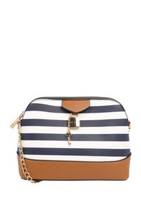 Aldo, Dames Schoudertas 'DRAOSWEN', blauw / bruin / wit
