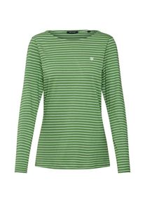 Marc O'Polo Marc O'Polo, Dames Shirt 'T-SHIRTS LONG SLEEVE', crème / lichtgroen