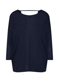 Tom Tailor Denim, Dames Shirt 'slub batwing top T-Shirt 3/4', donkerblauw