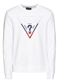Guess, Trui 'DERREN CN FLEECE', blauw / rood / wit
