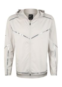 Nike, Heren Sportjas 'WINDRUNNER', zilver / wit
