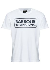Barbour International, Heren Shirt 'Essential Large Logo Tee', wit