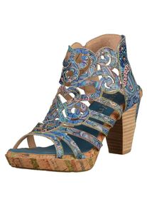Laura Vita, Dames Sandalen met riem, blauw