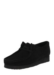 Clarks Originals, Heren Veterschoen 'Wallabee', zwart