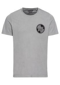 Barbour International, Heren Shirt 'LETS GO TEE', rookgrijs