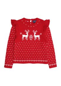 Polo Ralph Lauren, Meisjes Trui 'REINDEER CN-TOPS-SWEATER', rood