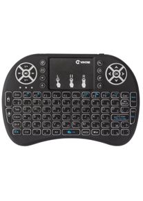 Tastatura Iluminata Wireless Techstar® i8, Air Mouse, cu Touchpad, pentru TV Box si Mini PC, Android TV, Smart TV, PC, Laptop
