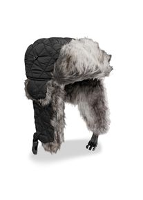 Wintermütze mit Kunstpelz schwarz, Größe S/55-56, Synthetik, Mil-Tec