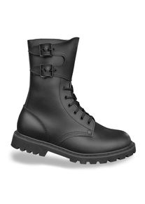 Franz. Kampfstiefel mit Schnallen, Größe 42, Leder, Mil-Tec