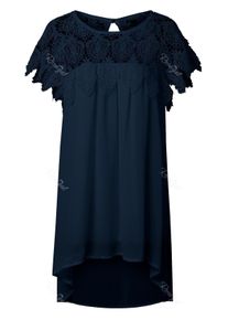 Lace Panel Chiffon Tunic Shift Summer Dress