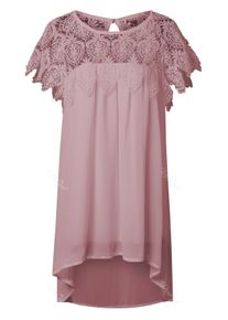 Lace Panel Chiffon Tunic Shift Summer Dress