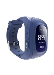 Ceas Smartwatch pentru Copii Albastru Inchis Q50, Slot Cartela SIM, GPS Tracker, Buton Urgenta SOS, Monitorizare Live
