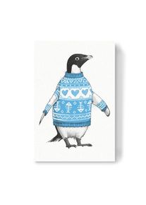 Canvas Print "Penguin in a sweater" artboxONE Wallart