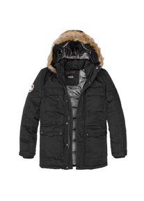 Hardford Hooded Winter Parka (Sale) schwarz, Größe S, Herren, mit Kapuze, Synthetik, Poolman