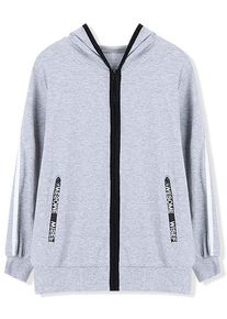 Casual Hoodie with Zip Pocket