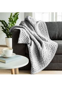 IrelandsEye gebreide Aran-plaid, in Wolle